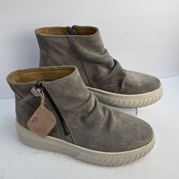 Sofft Aqua Portland Gray Suede Leather Boots Women’s Size 8.5 M Waterproof NWOB - Picture 2 of 10